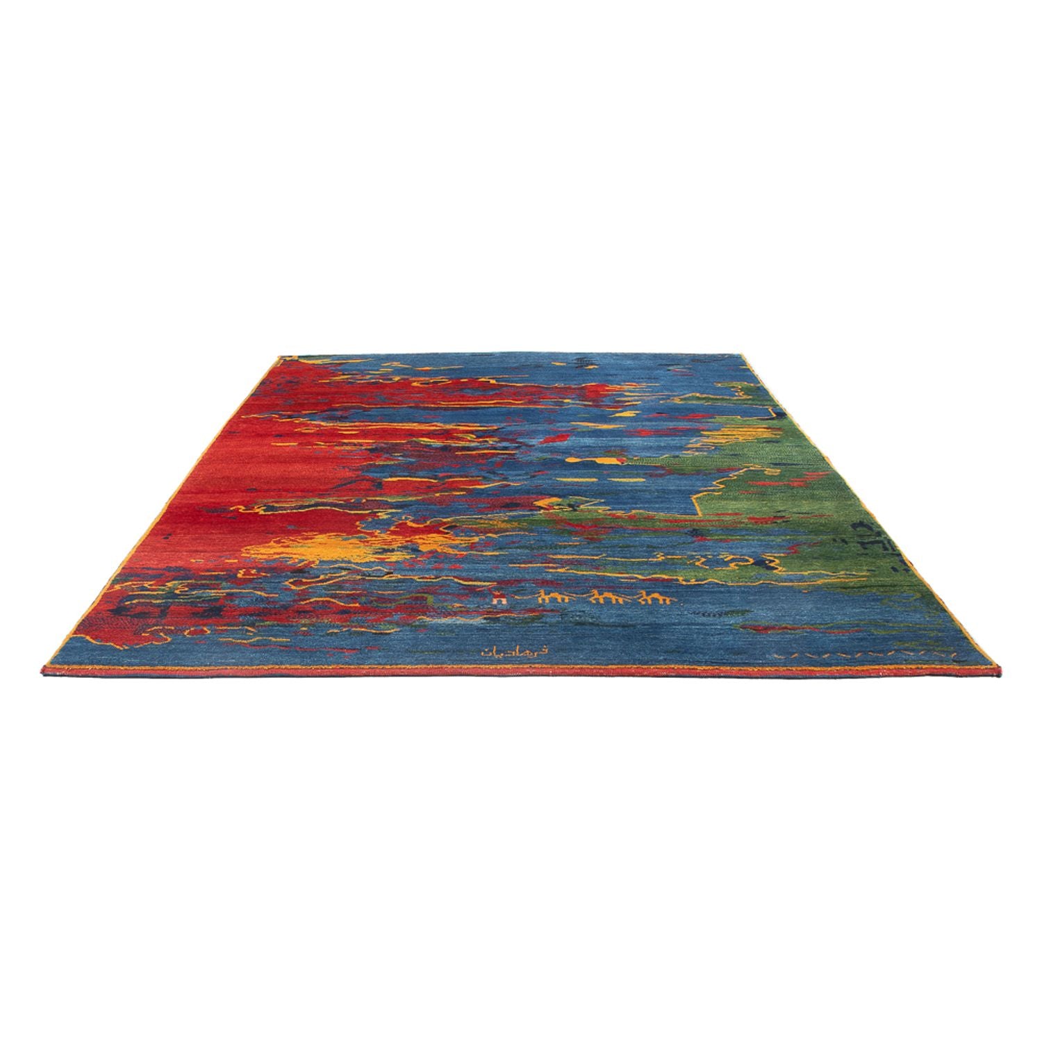 Gabbeh-tæppe - Persisk - 290 x 230 cm - flerfarvet