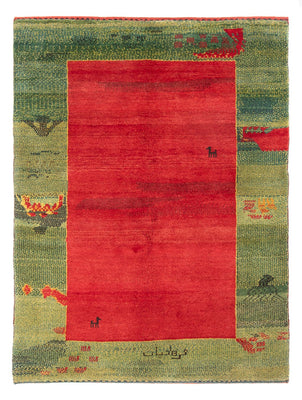 Gabbeh-tæppe - Persisk - 198 x 152 cm - flerfarvet