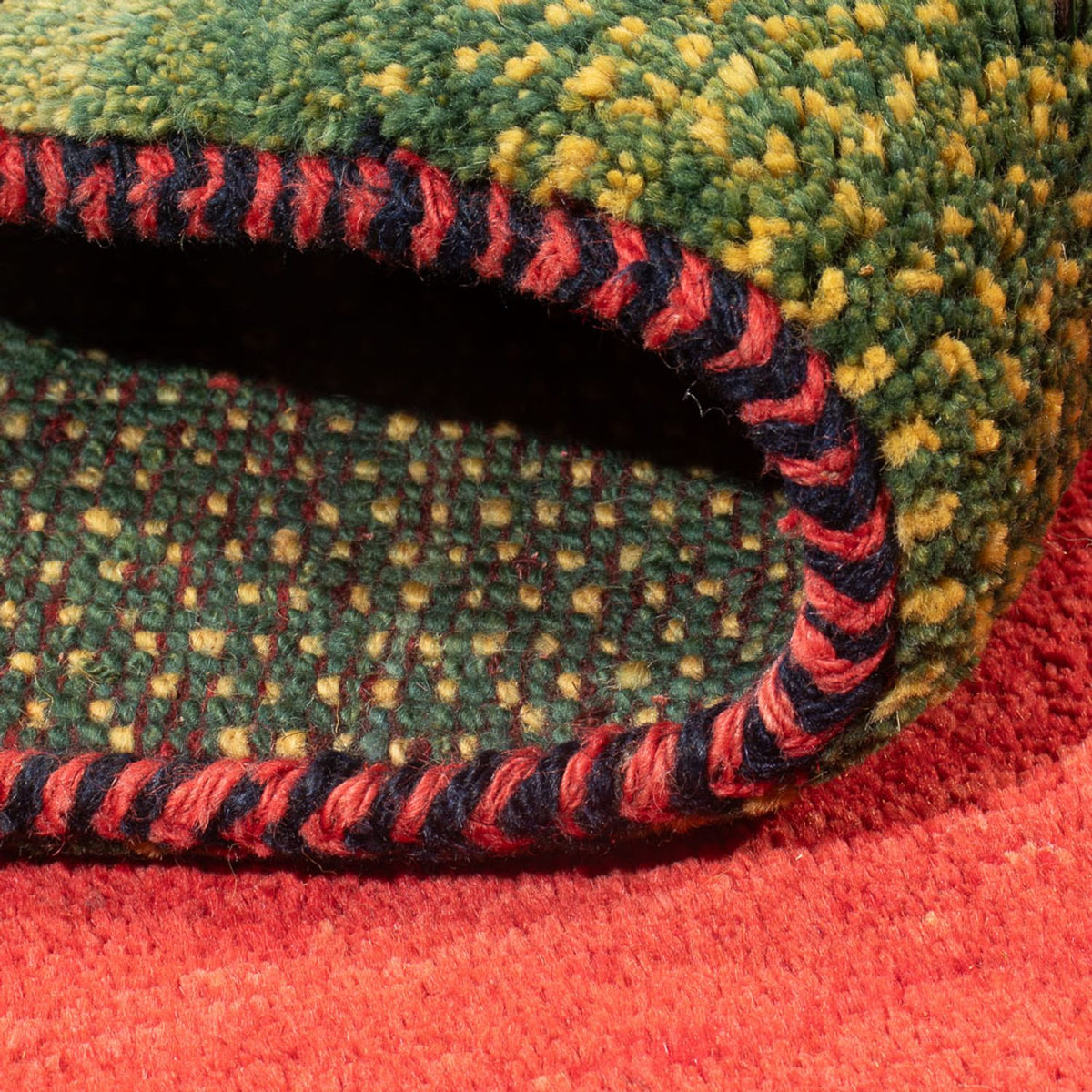 Gabbeh-tæppe - Persisk - 198 x 152 cm - flerfarvet