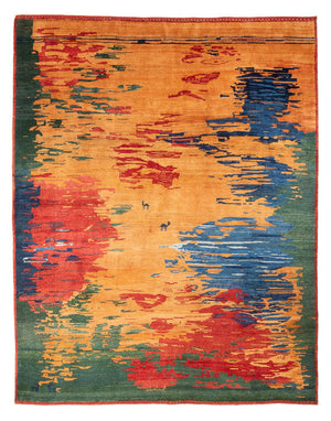 Gabbeh-tæppe - Persisk - 282 x 234 cm - flerfarvet