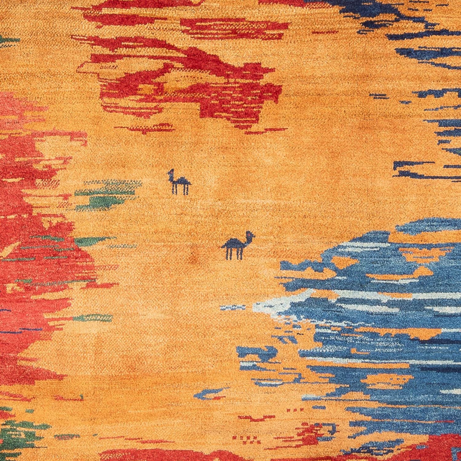 Gabbeh-tæppe - Persisk - 282 x 234 cm - flerfarvet