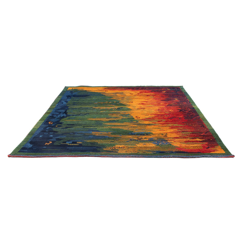 Gabbeh-tæppe - Persisk - 228 x 200 cm - flerfarvet