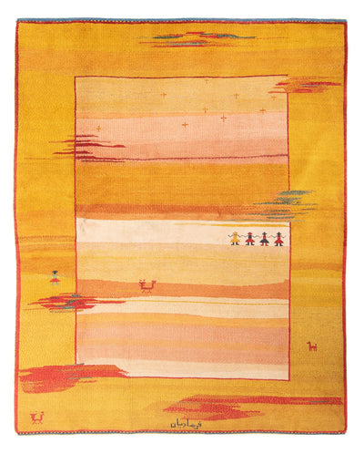Persisk Gabbeh Tæppe 195x238cm - Perserteppich Wollteppich