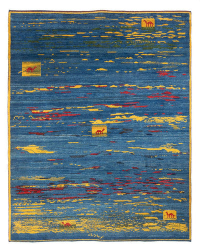 Persisk Gabbeh Tæppe 214x255cm - Perserteppich Wollteppich