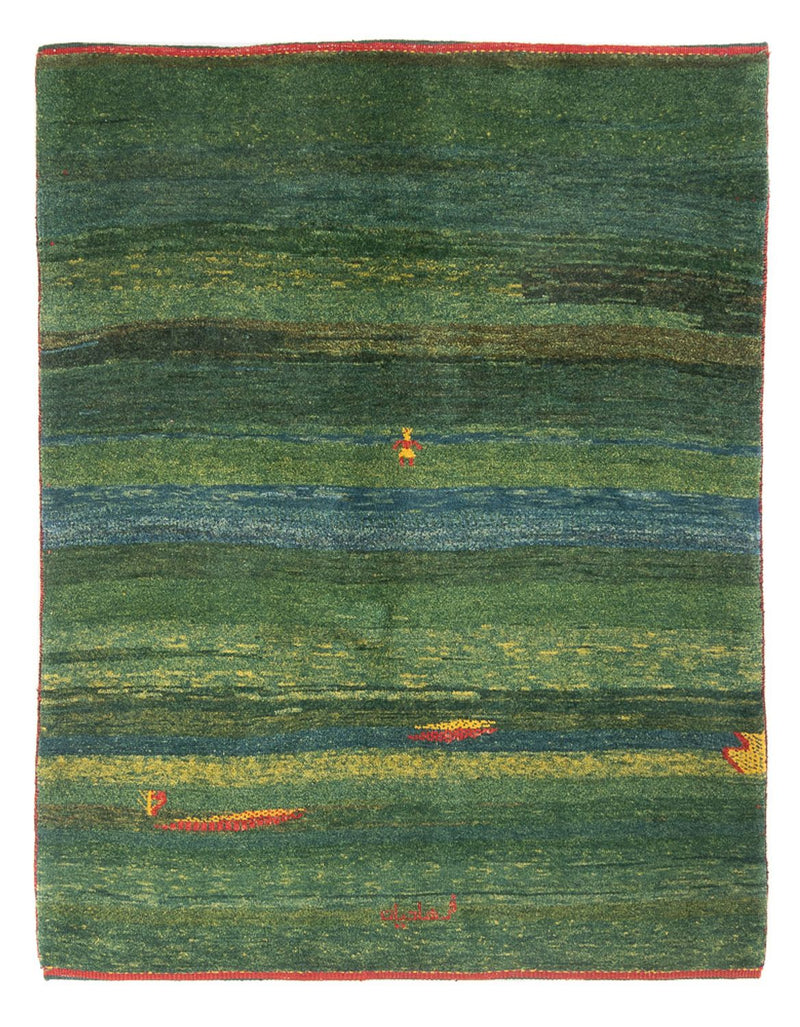 Gabbeh-tæppe - Persisk - 183 x 146 cm - mintgrøn