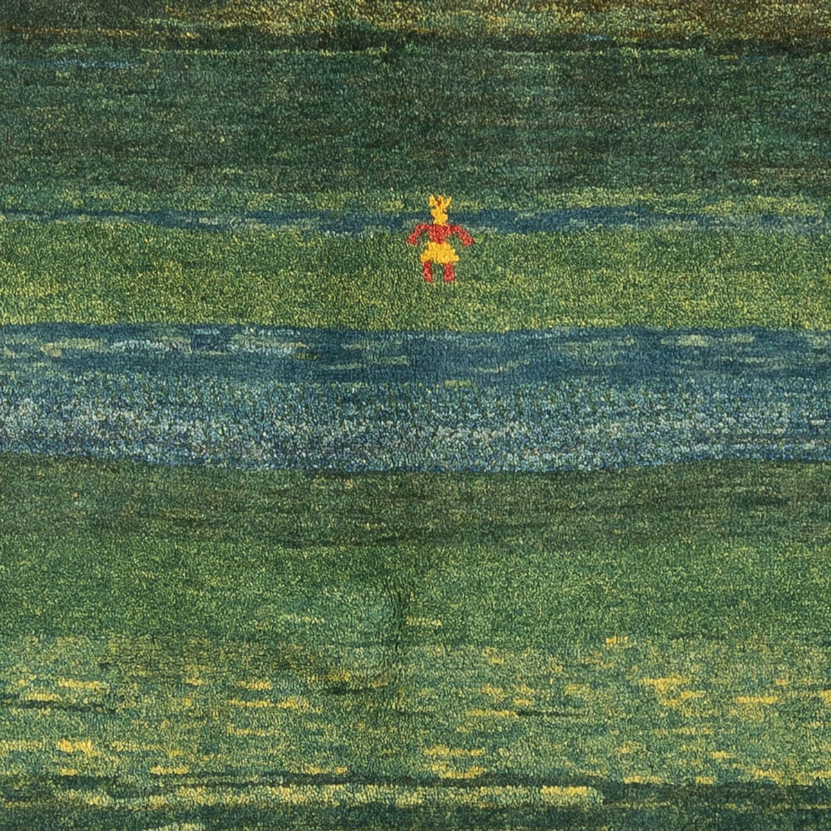 Gabbeh-tæppe - Persisk - 183 x 146 cm - mintgrøn