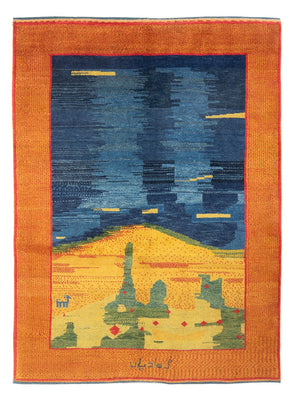 Gabbeh-tæppe - Persisk - 206 x 153 cm - flerfarvet