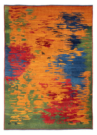 Gabbeh-tæppe - Persisk - 298 x 225 cm - flerfarvet