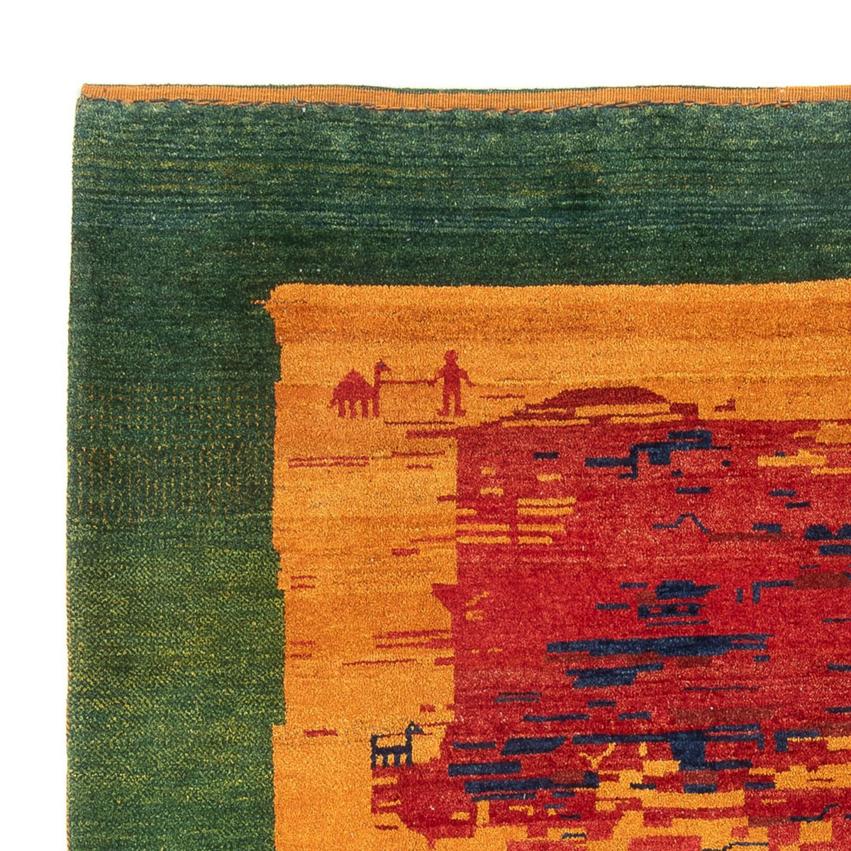 Persisk Gabbeh Tæppe 200x227cm - Perserteppich Wollteppich