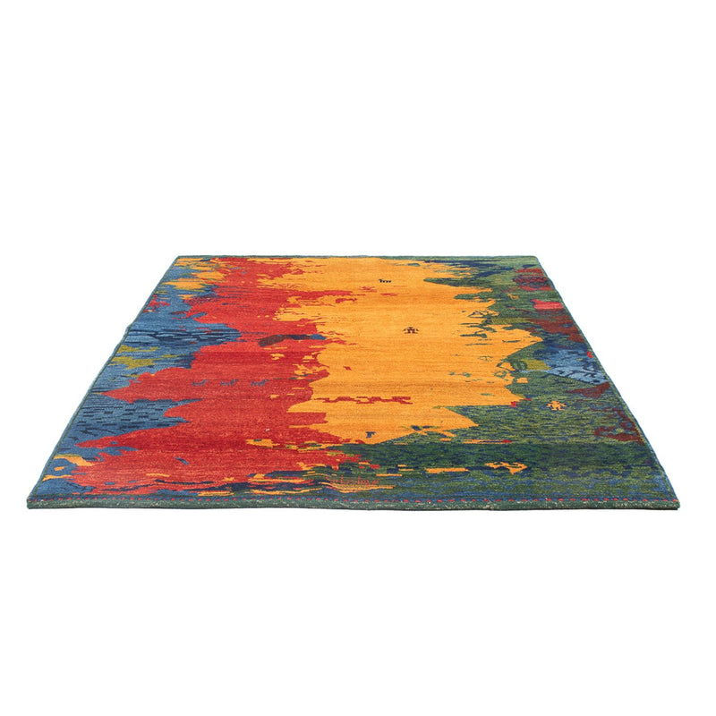 Gabbeh-tæppe - Persisk - 218 x 170 cm - flerfarvet