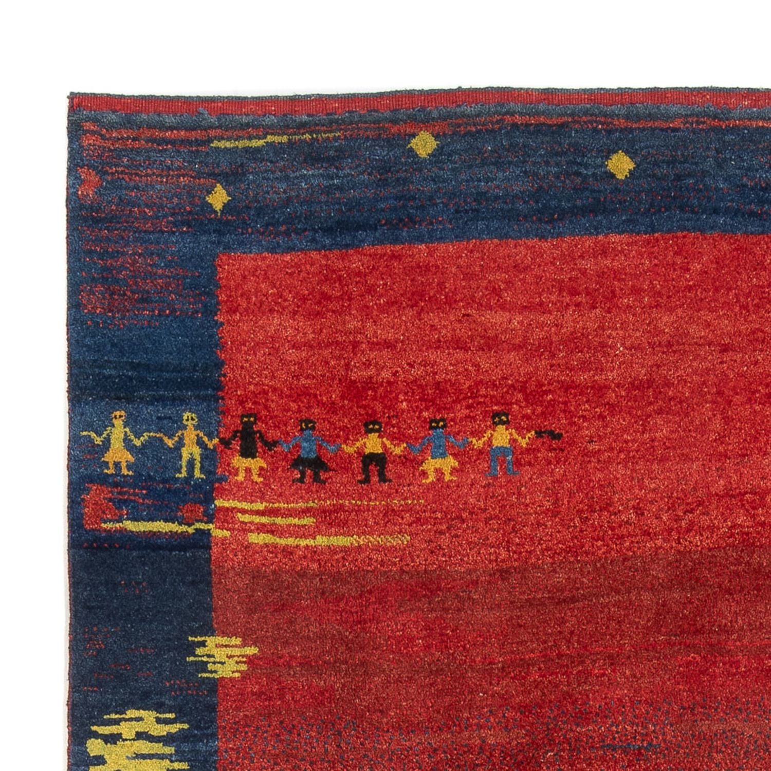 Gabbeh-tæppe - Persisk - 266 x 190 cm - flerfarvet
