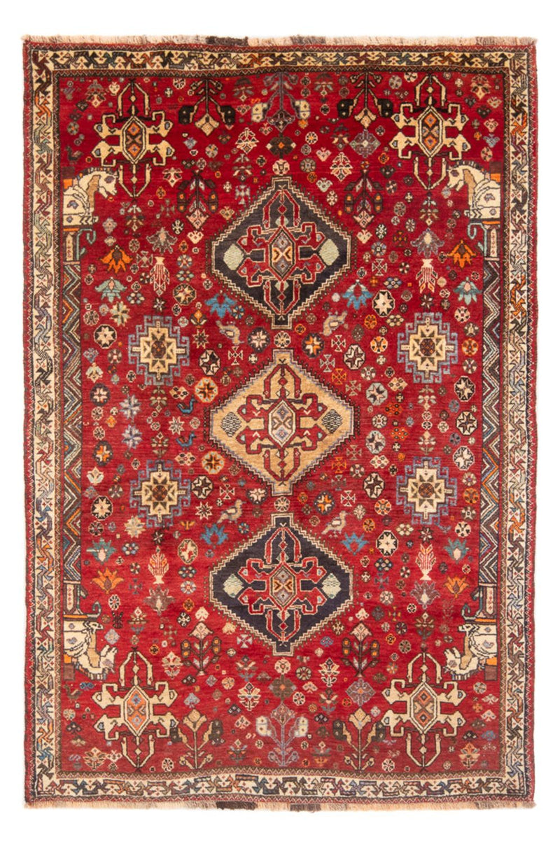 Persisk tæppe - Nomadisk - 197 x 130 cm - rød