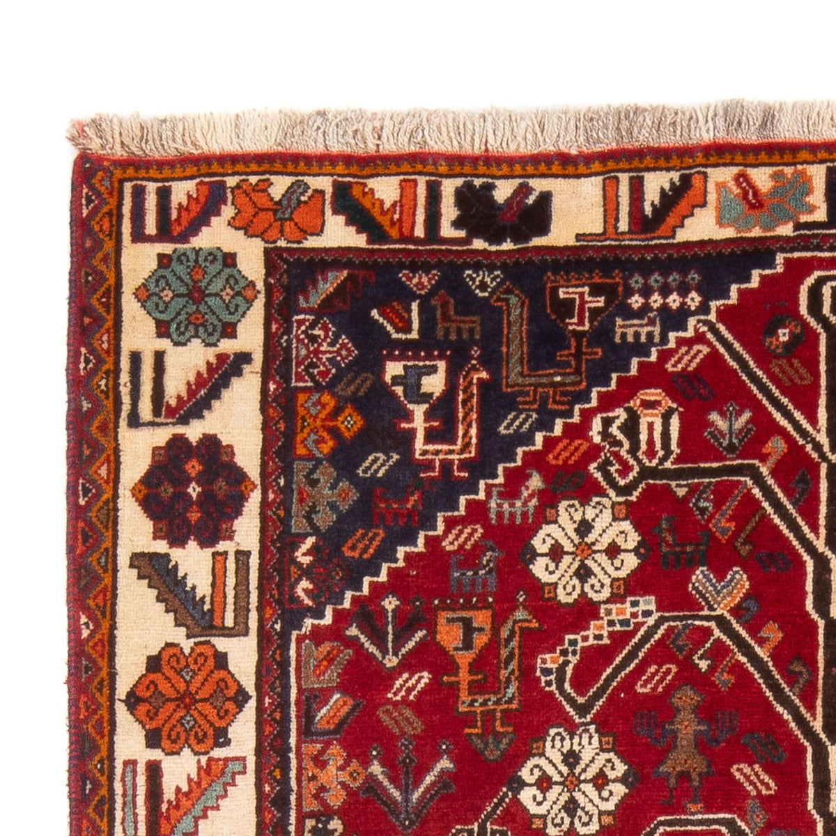 Persisk tæppe - Nomadisk - 192 x 130 cm - rød