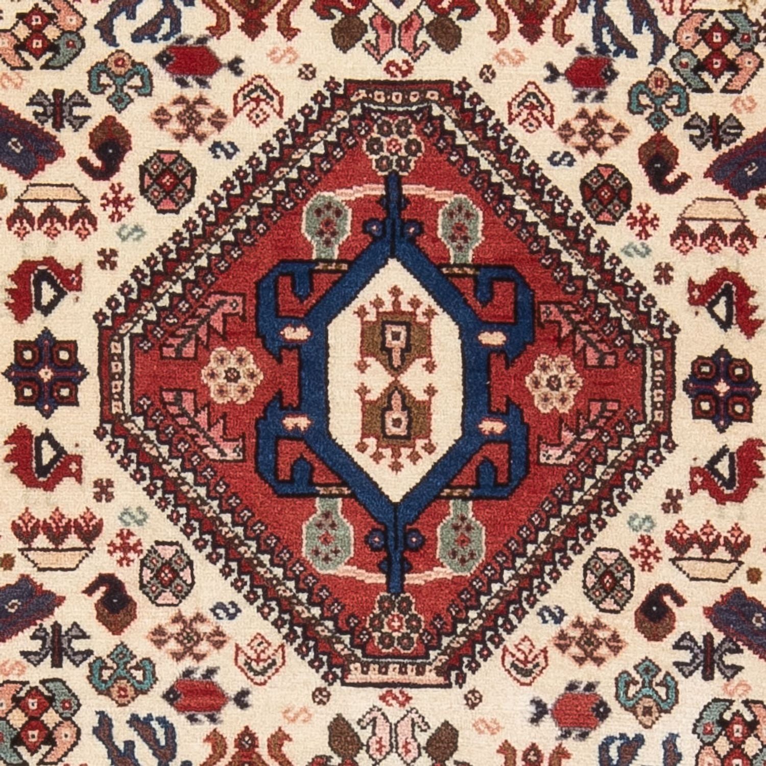 Persisk tæppe - Nomadisk - 154 x 105 cm - creme