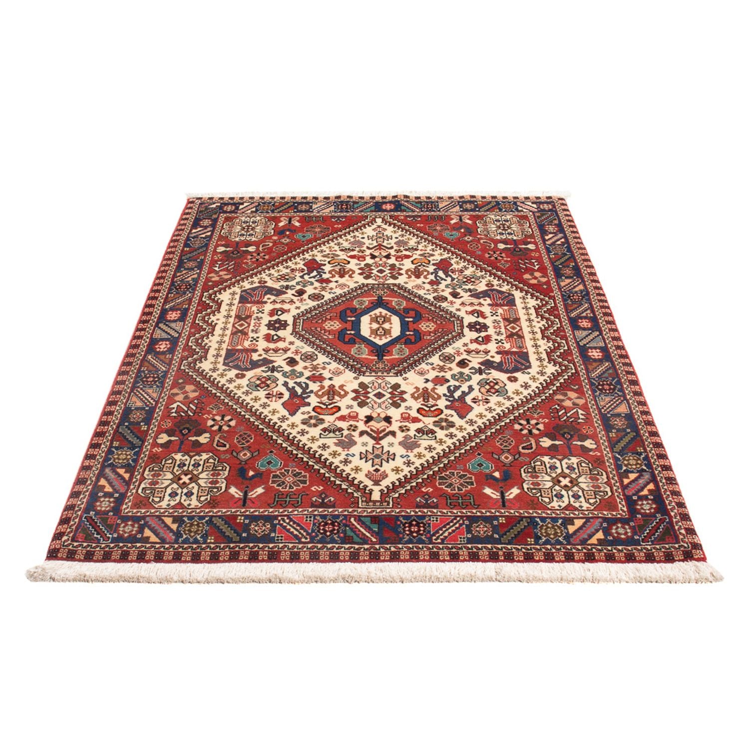 Persisk tæppe - Nomadisk - 154 x 105 cm - creme