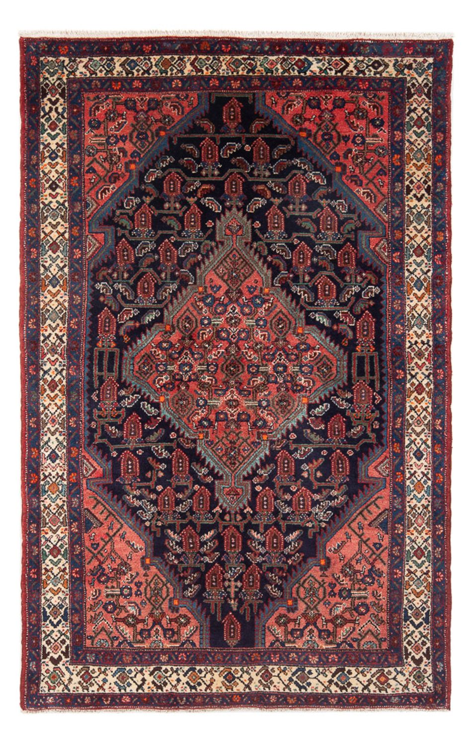Persisk tæppe - Nomadisk - 220 x 130 cm - mørkeblå