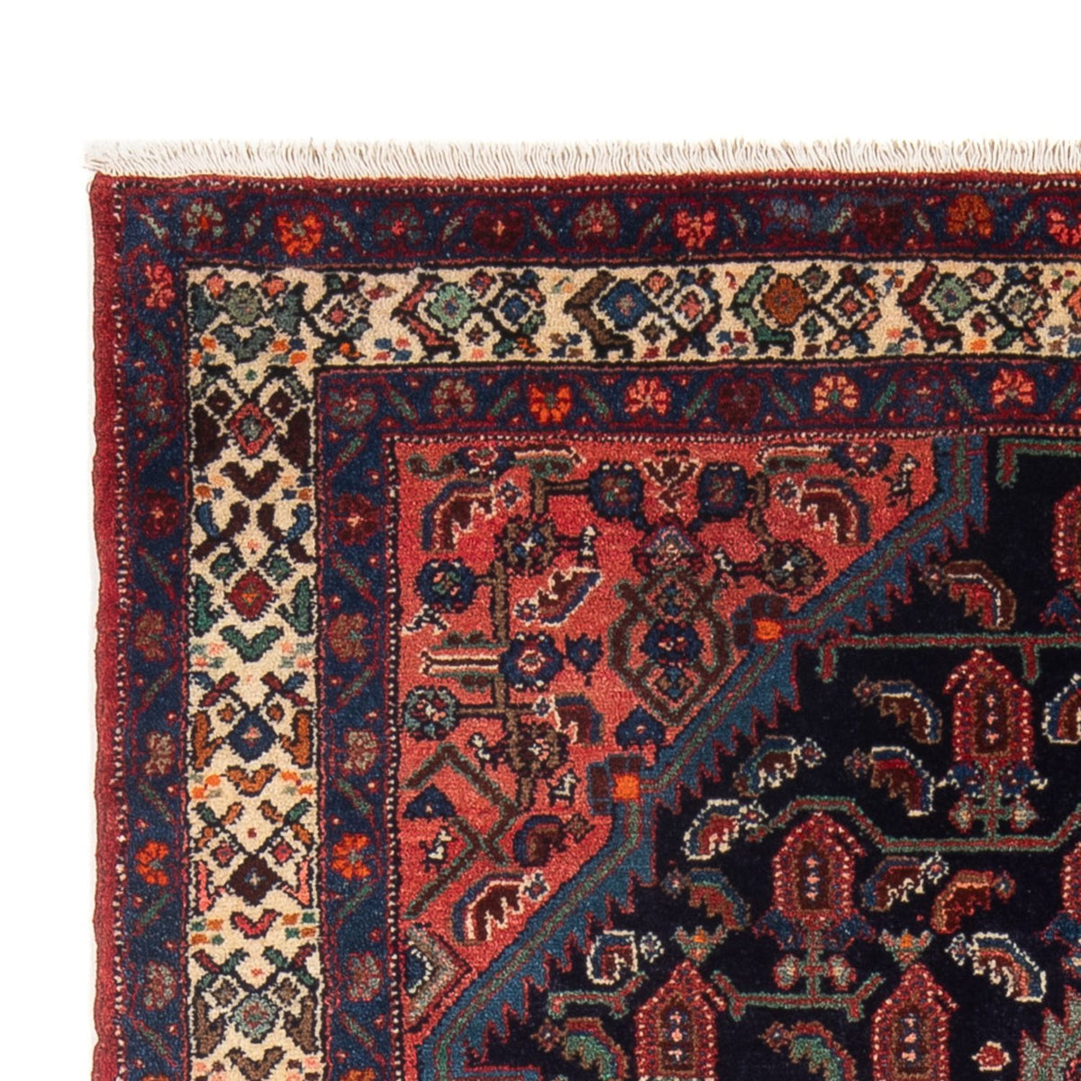 Persisk tæppe - Nomadisk - 220 x 130 cm - mørkeblå