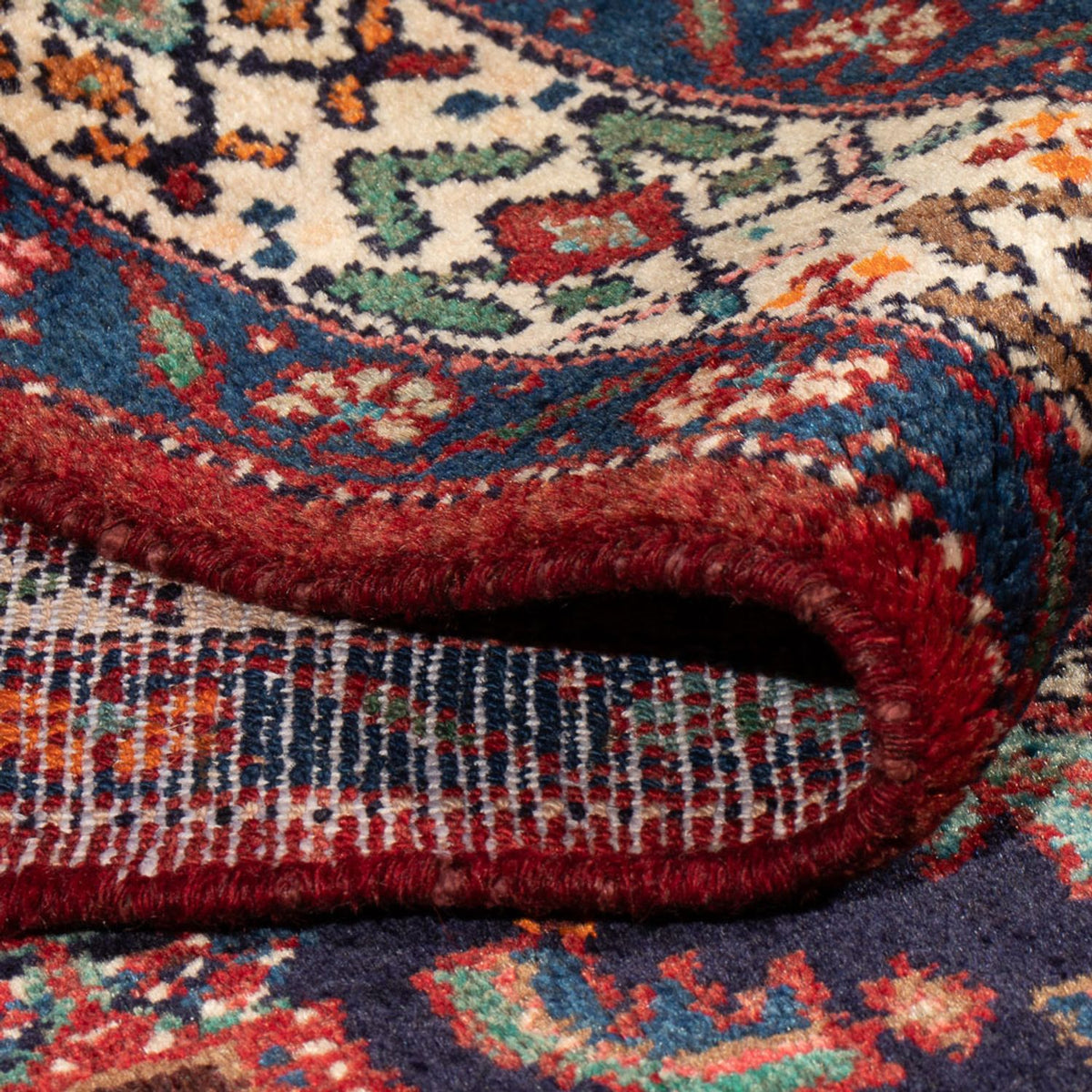 Persisk tæppe - Nomadisk - 220 x 130 cm - mørkeblå