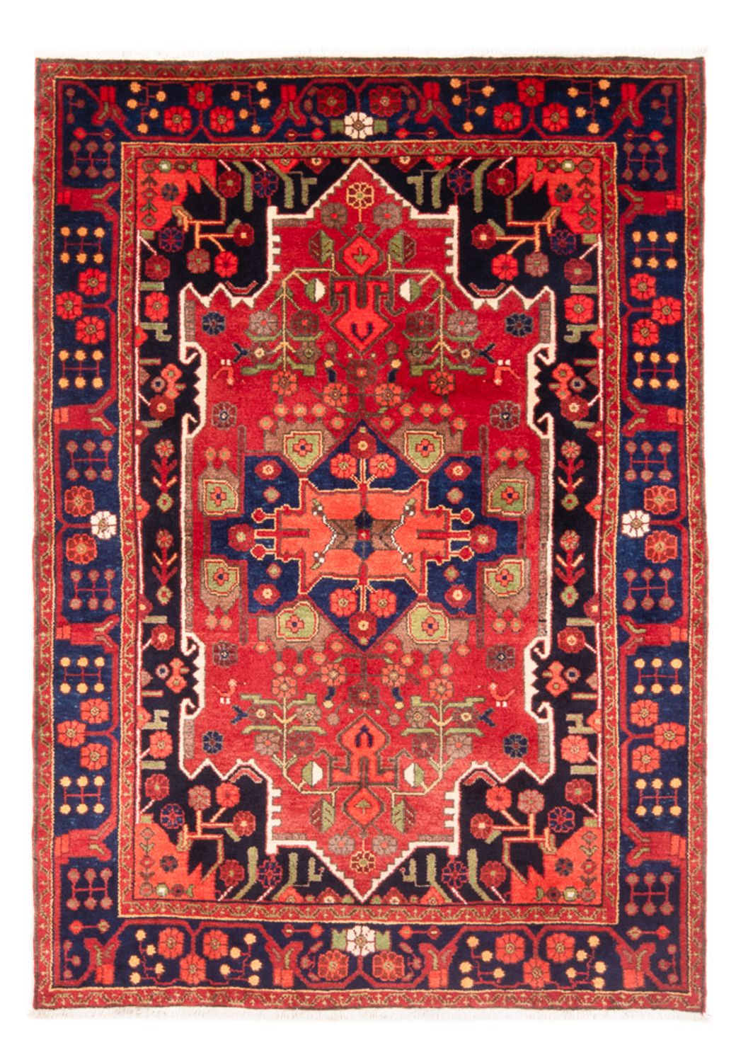 Persisk tæppe - Nomadisk - 207 x 138 cm - rød