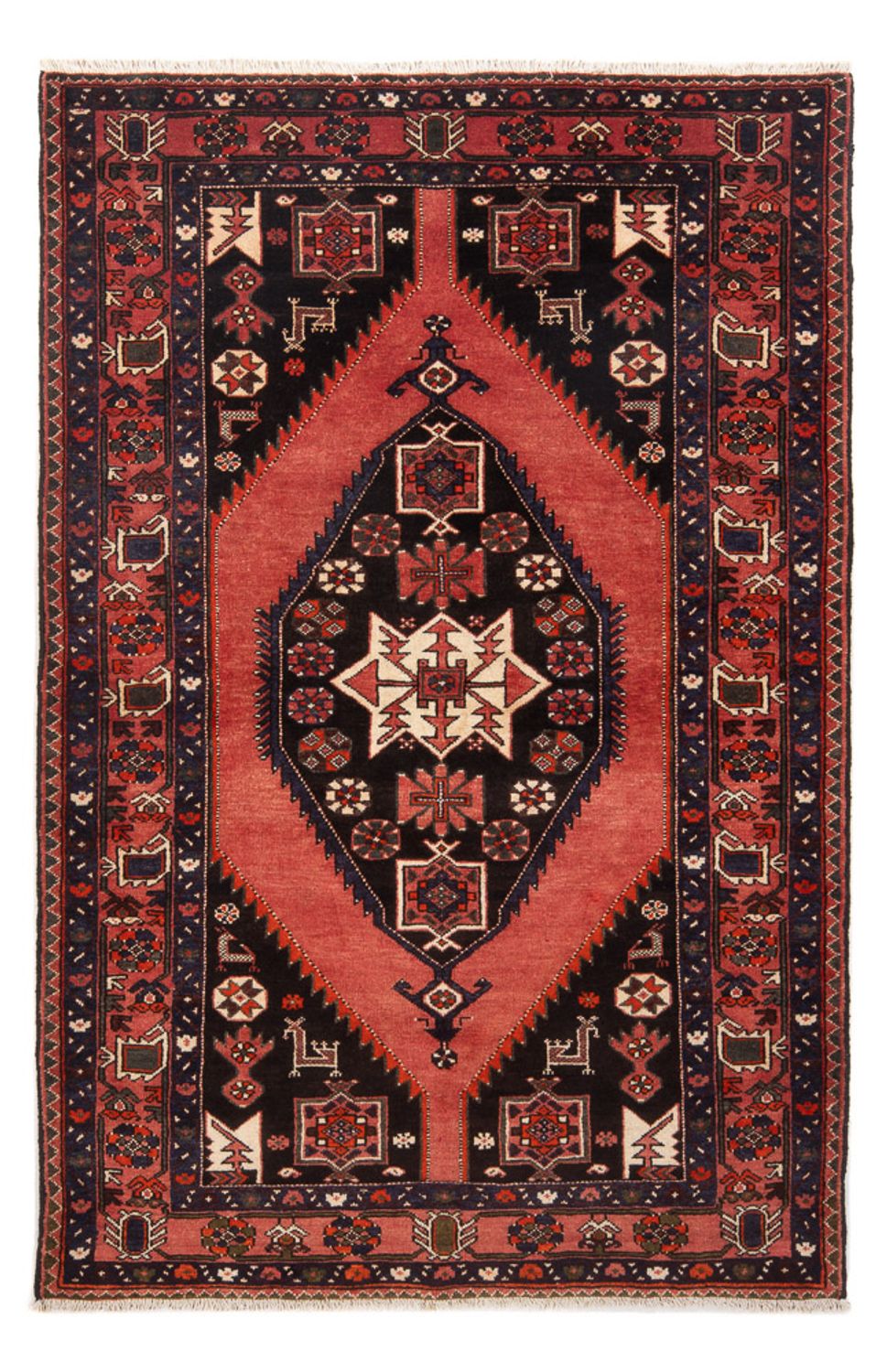Persisk tæppe - Nomadisk - 215 x 140 cm - orange