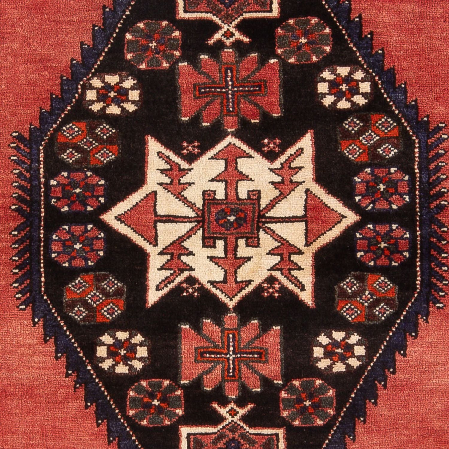 Persisk tæppe - Nomadisk - 215 x 140 cm - orange