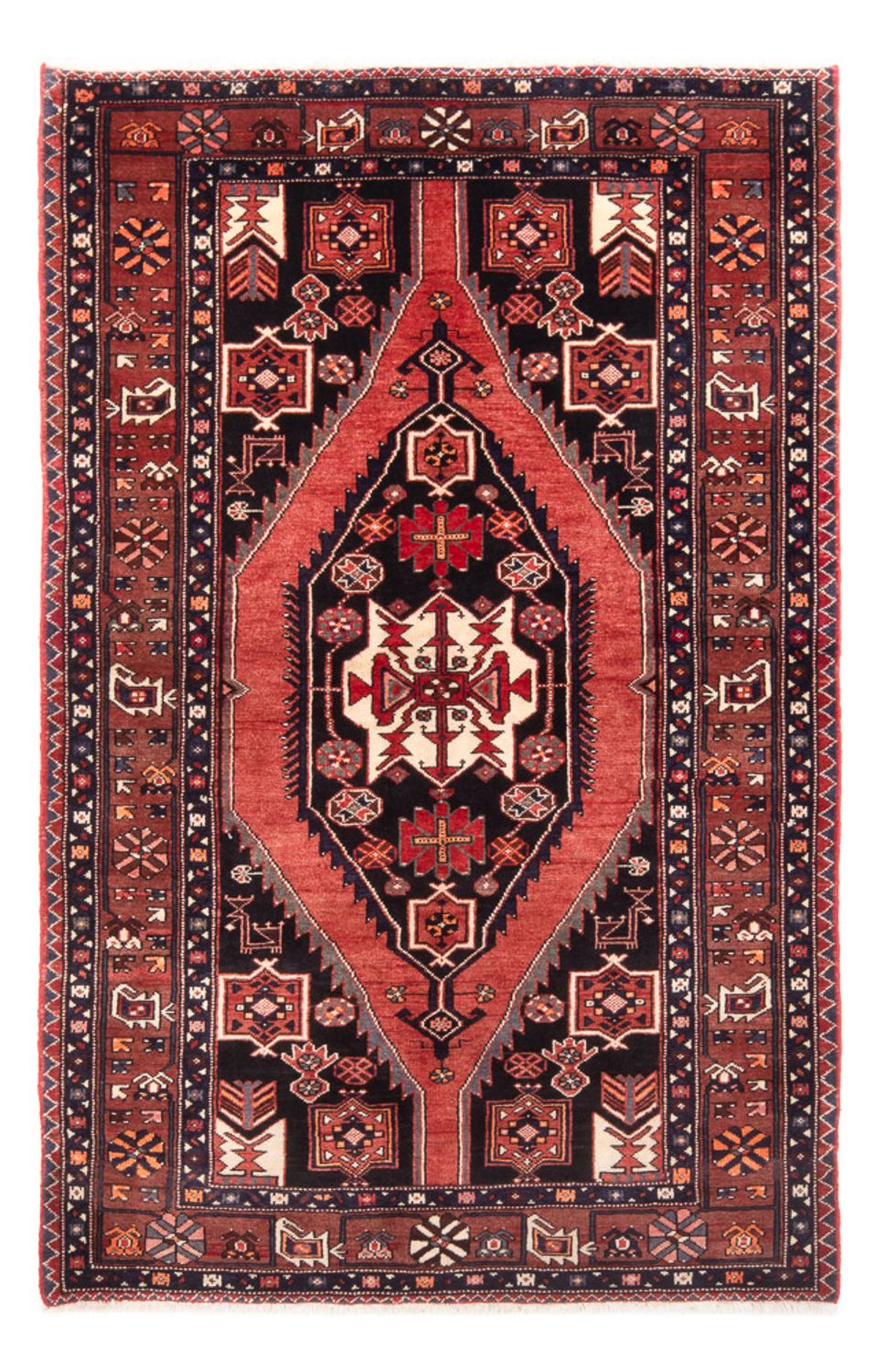 Persisk tæppe - Nomadisk - 226 x 143 cm - mørkeblå