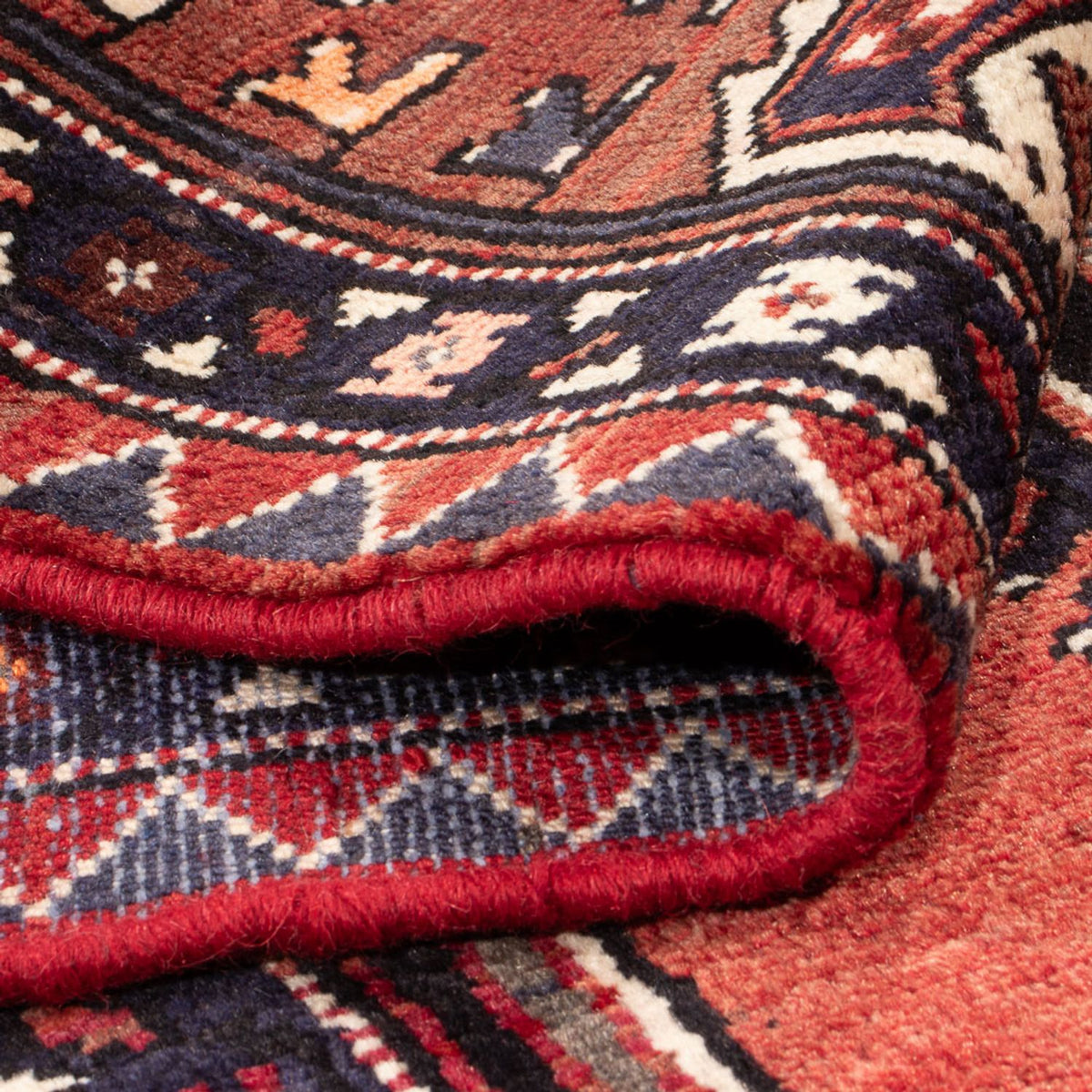 Persisk tæppe - Nomadisk - 226 x 143 cm - mørkeblå