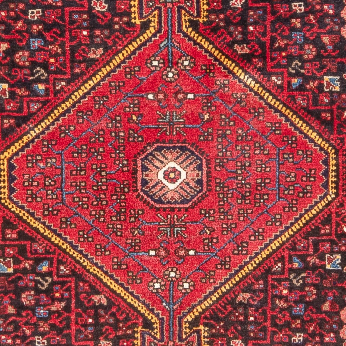 Persisk tæppe - Nomadisk - 213 x 134 cm - lysrød