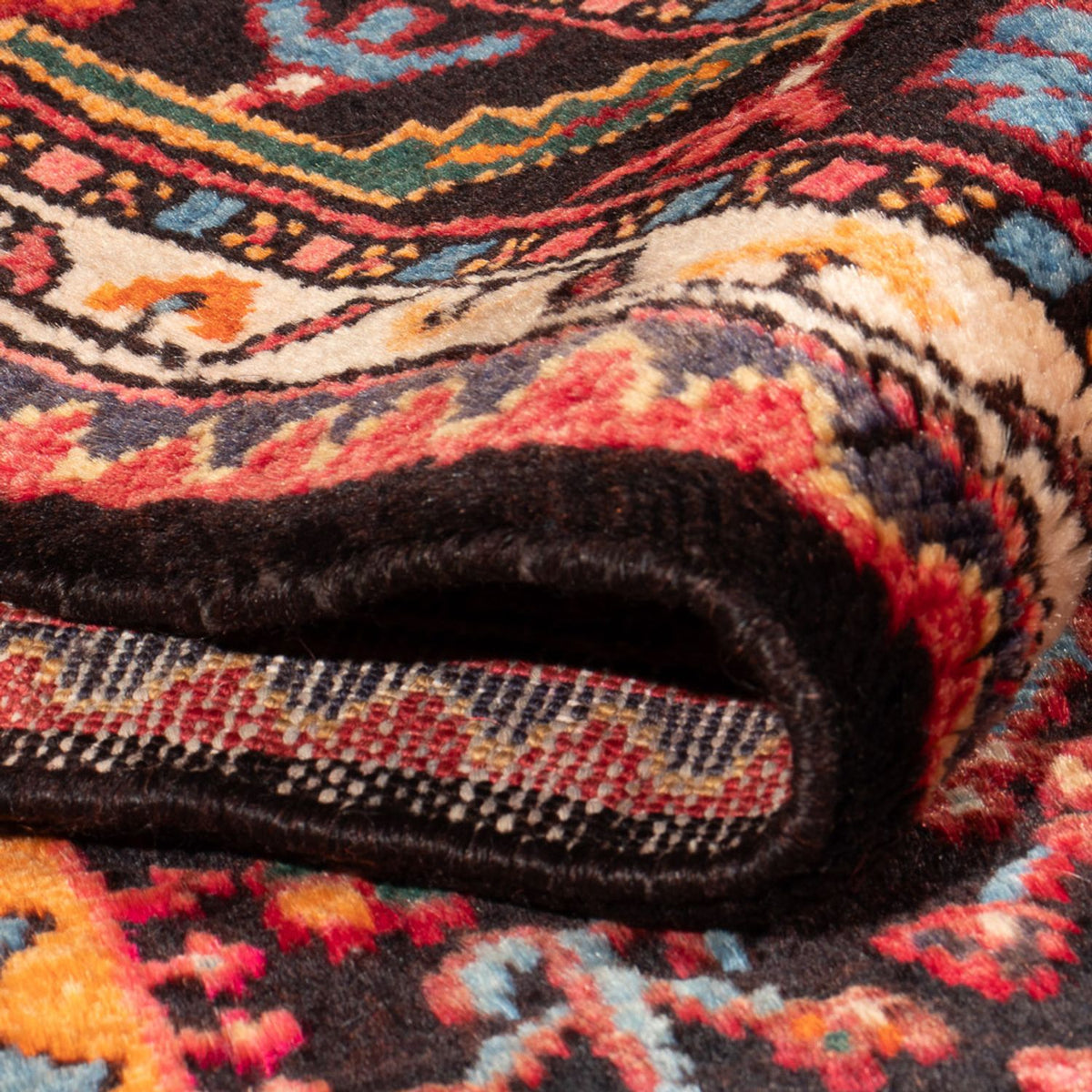 Persisk tæppe - Nomadisk - Royal - 193 x 156 cm - mørkeblå