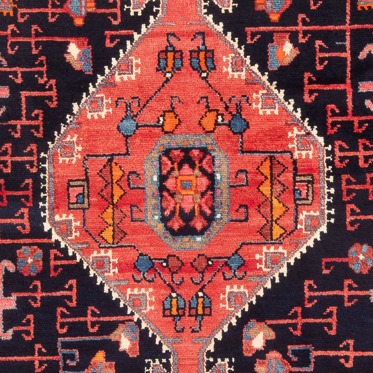 Persisk tæppe - Nomadisk - Royal - 218 x 139 cm - mørkeblå