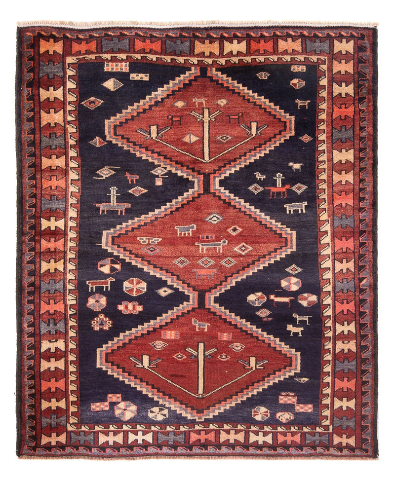 Persisk tæppe - Nomadisk - Royal - 188 x 149 cm - mørkeblå