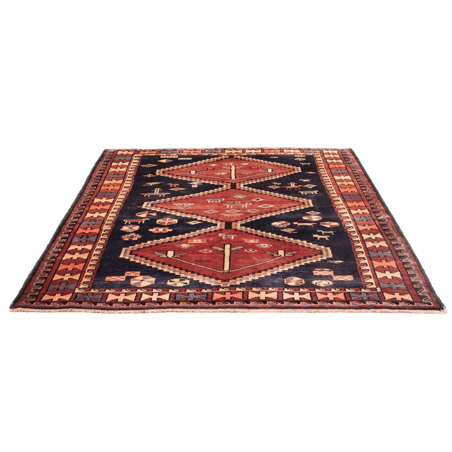 Persisk tæppe - Nomadisk - Royal - 188 x 149 cm - mørkeblå