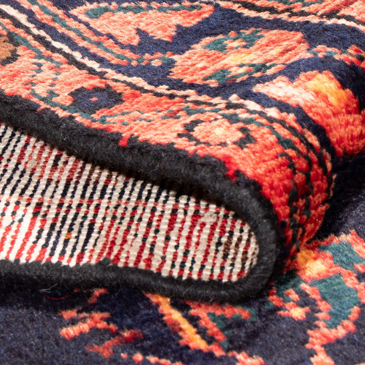 Persisk tæppe - Nomadisk - Royal - 219 x 133 cm - mørkeblå