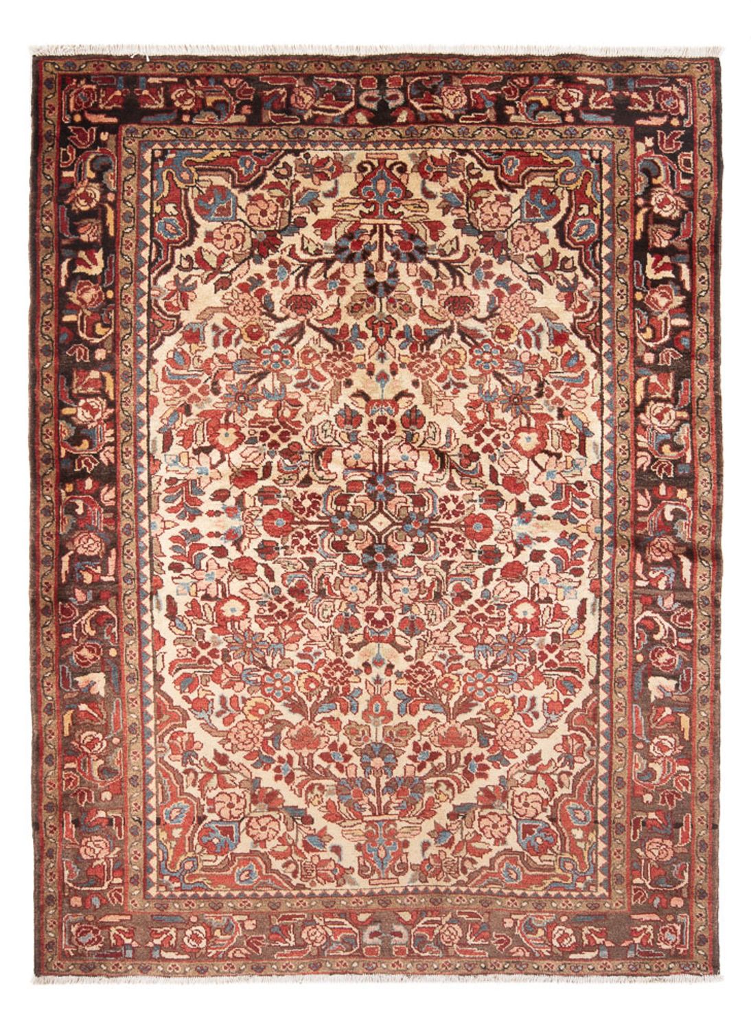 Persisk tæppe - Nomadisk - Royal - 214 x 152 cm - creme