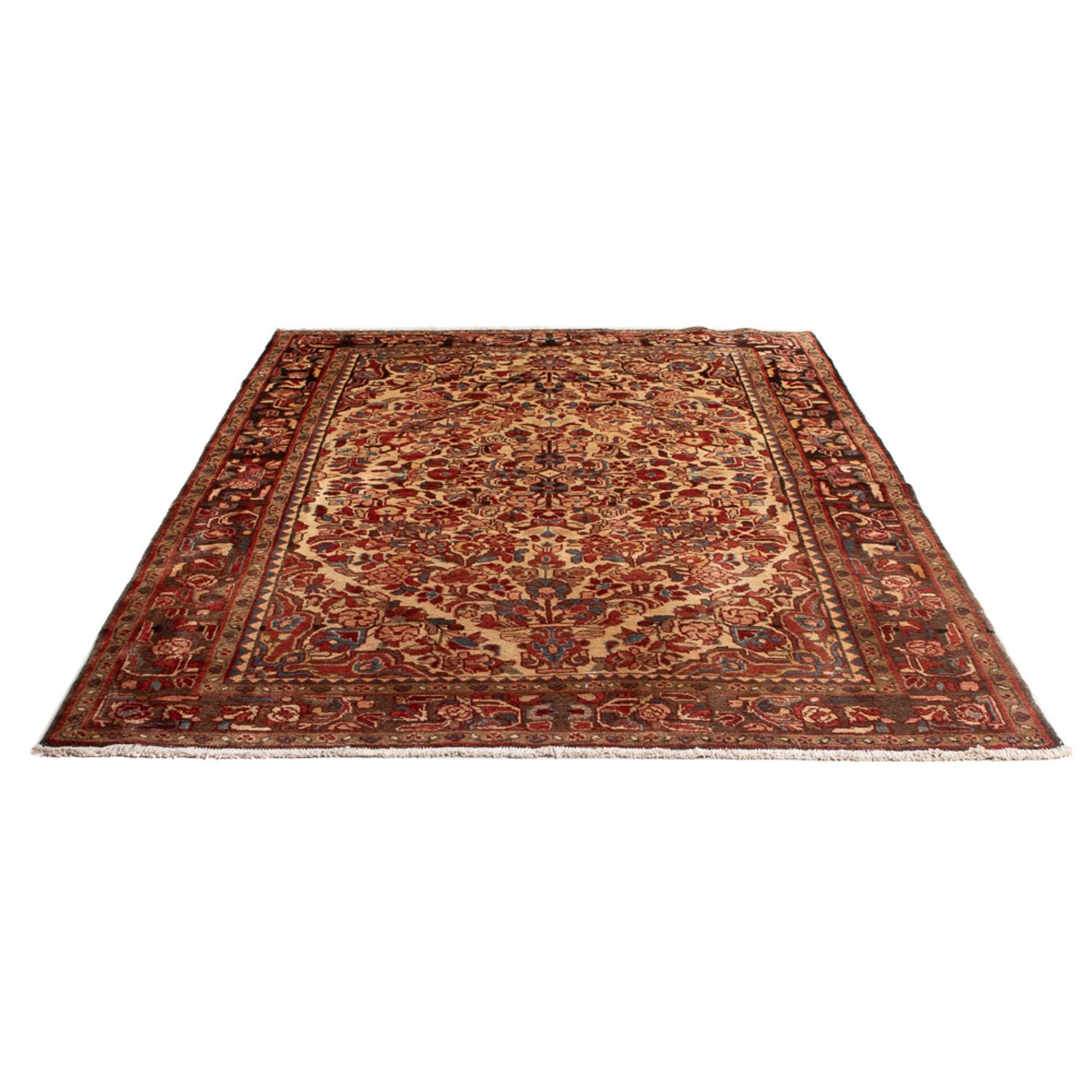Persisk tæppe - Nomadisk - Royal - 214 x 152 cm - creme