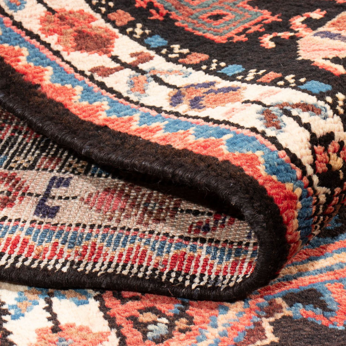 Persisk tæppe - Nomadisk - Royal - 212 x 125 cm - mørkeblå