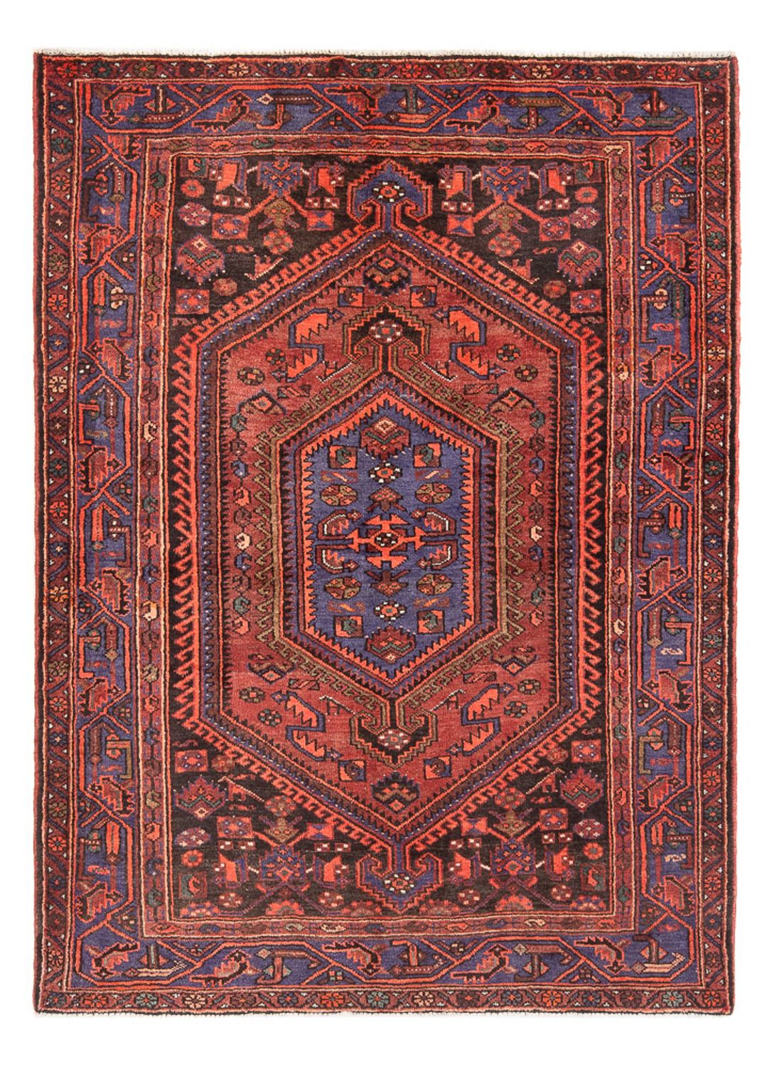Persisk tæppe - Nomadisk - Royal - 197 x 142 cm - rød