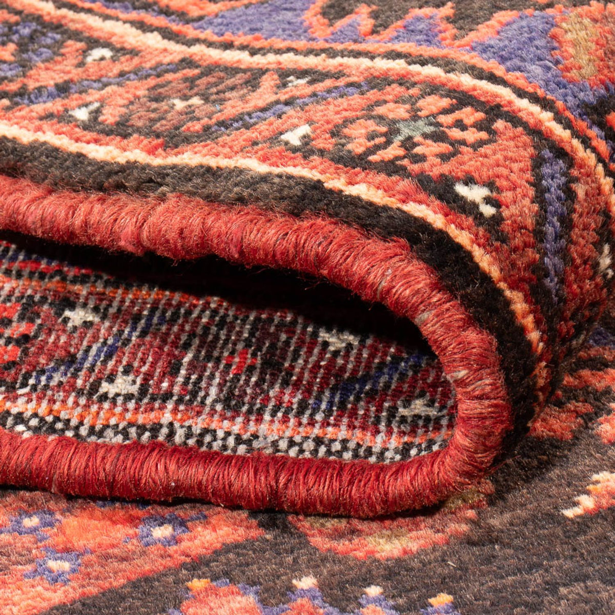 Persisk tæppe - Nomadisk - Royal - 197 x 142 cm - rød