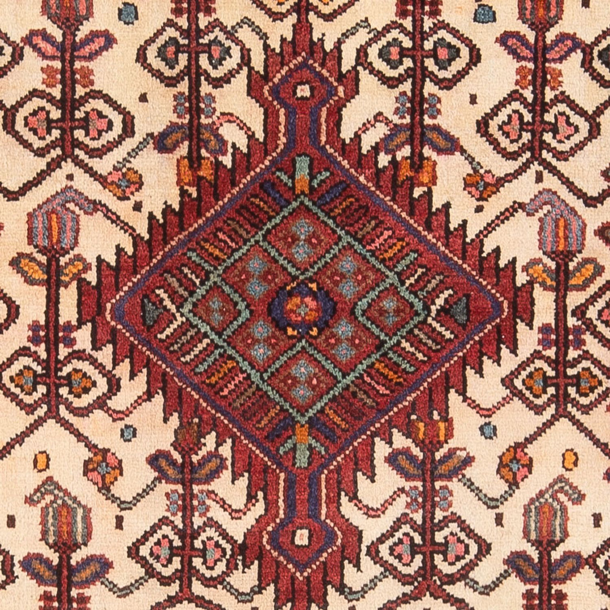 Persisk tæppe - Nomadisk - Royal - 201 x 119 cm - creme