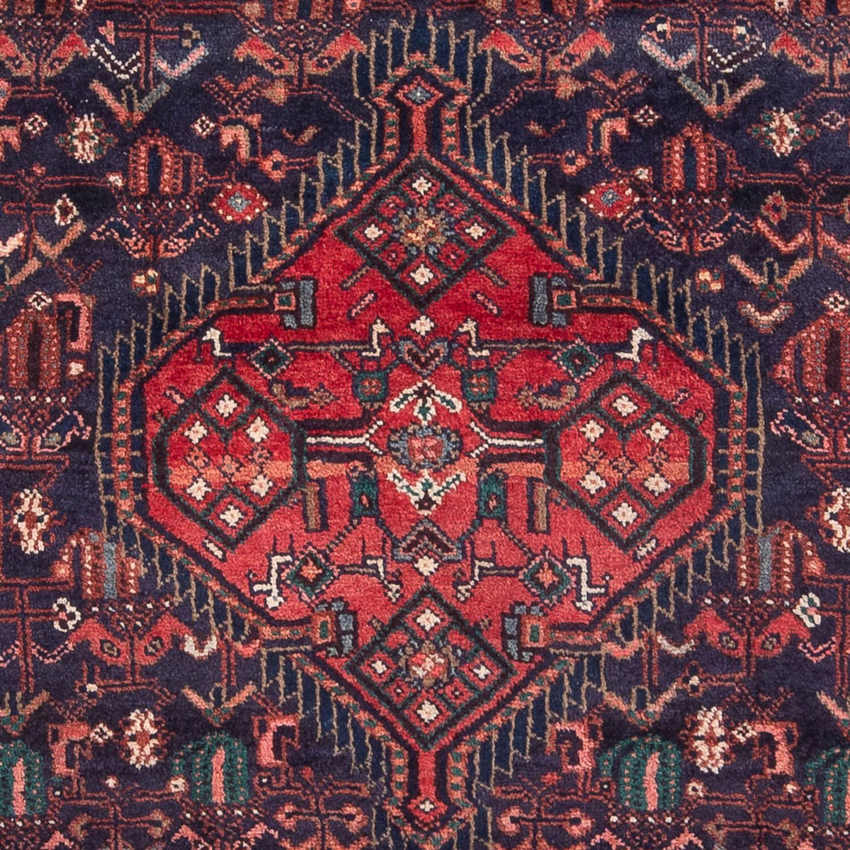 Løber Persisk tæppe - Nomadisk - 233 x 112 cm - mørkeblå