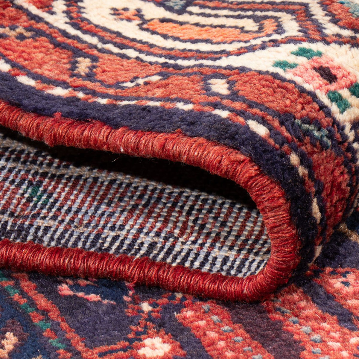 Løber Persisk tæppe - Nomadisk - 233 x 112 cm - mørkeblå