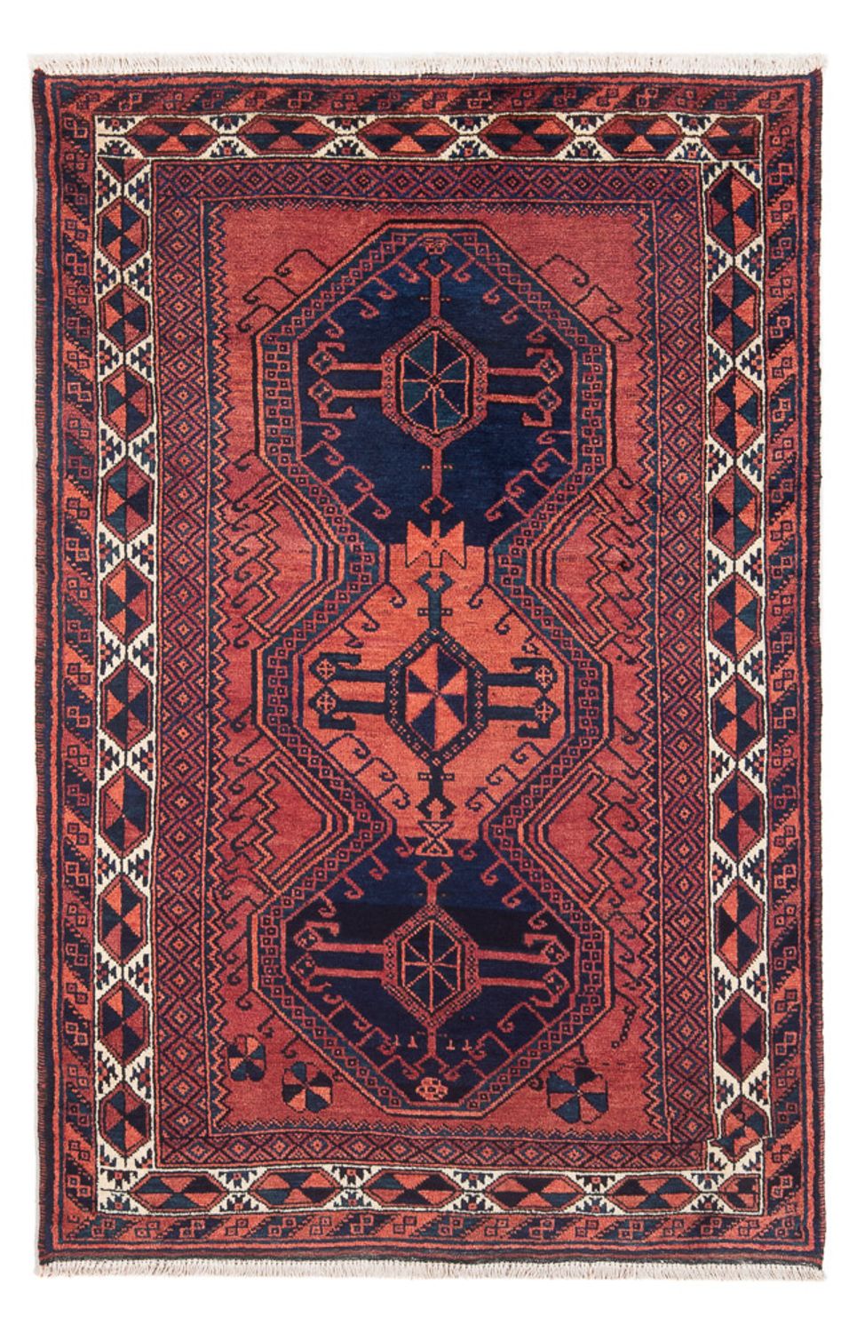 Persisk tæppe - Nomadisk - Royal - 196 x 125 cm - rød