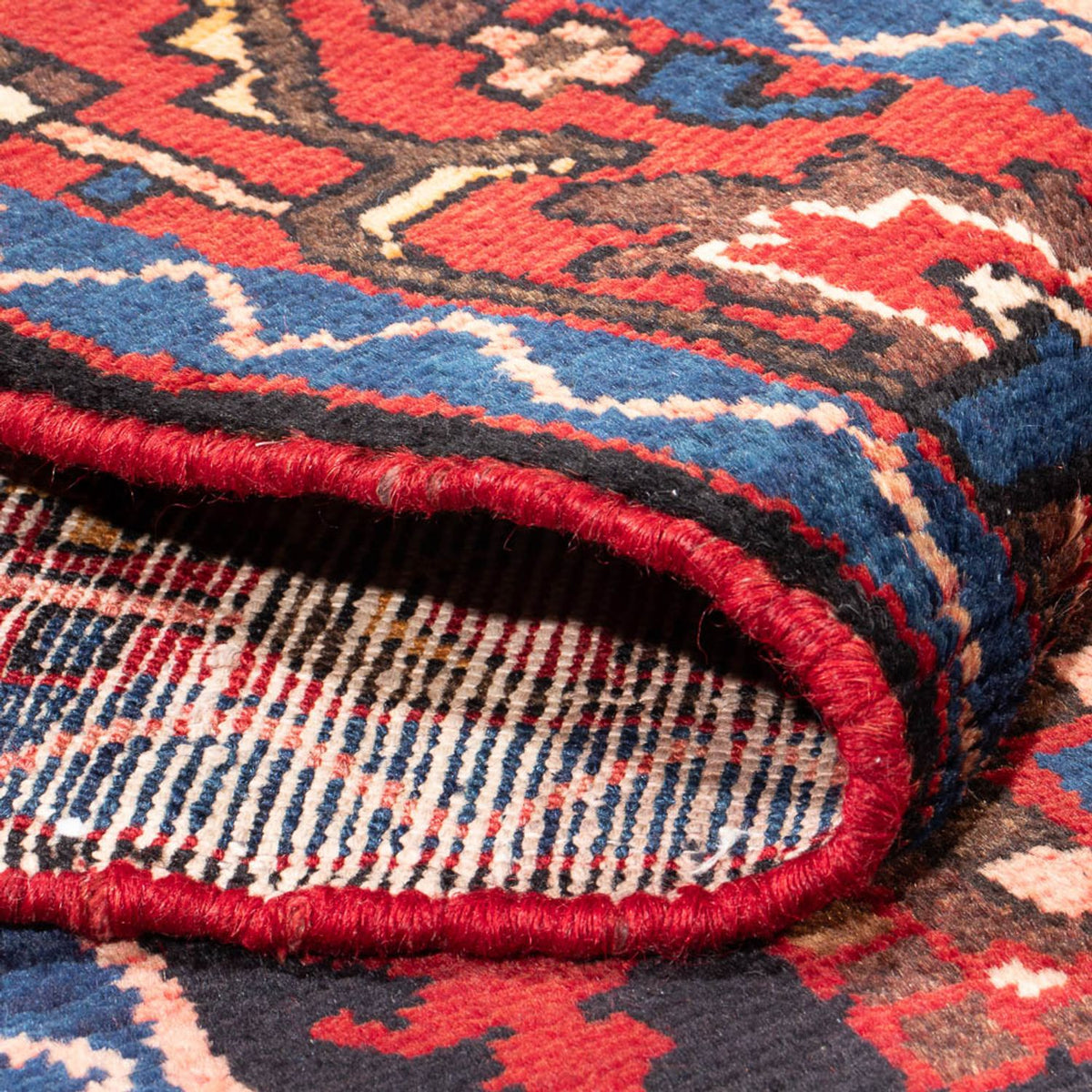 Persisk tæppe - Nomadisk - Royal - 211 x 138 cm - mørkeblå