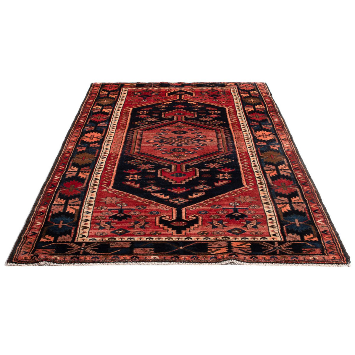 Løber Persisk tæppe - Nomadisk - 235 x 123 cm - mørkeblå