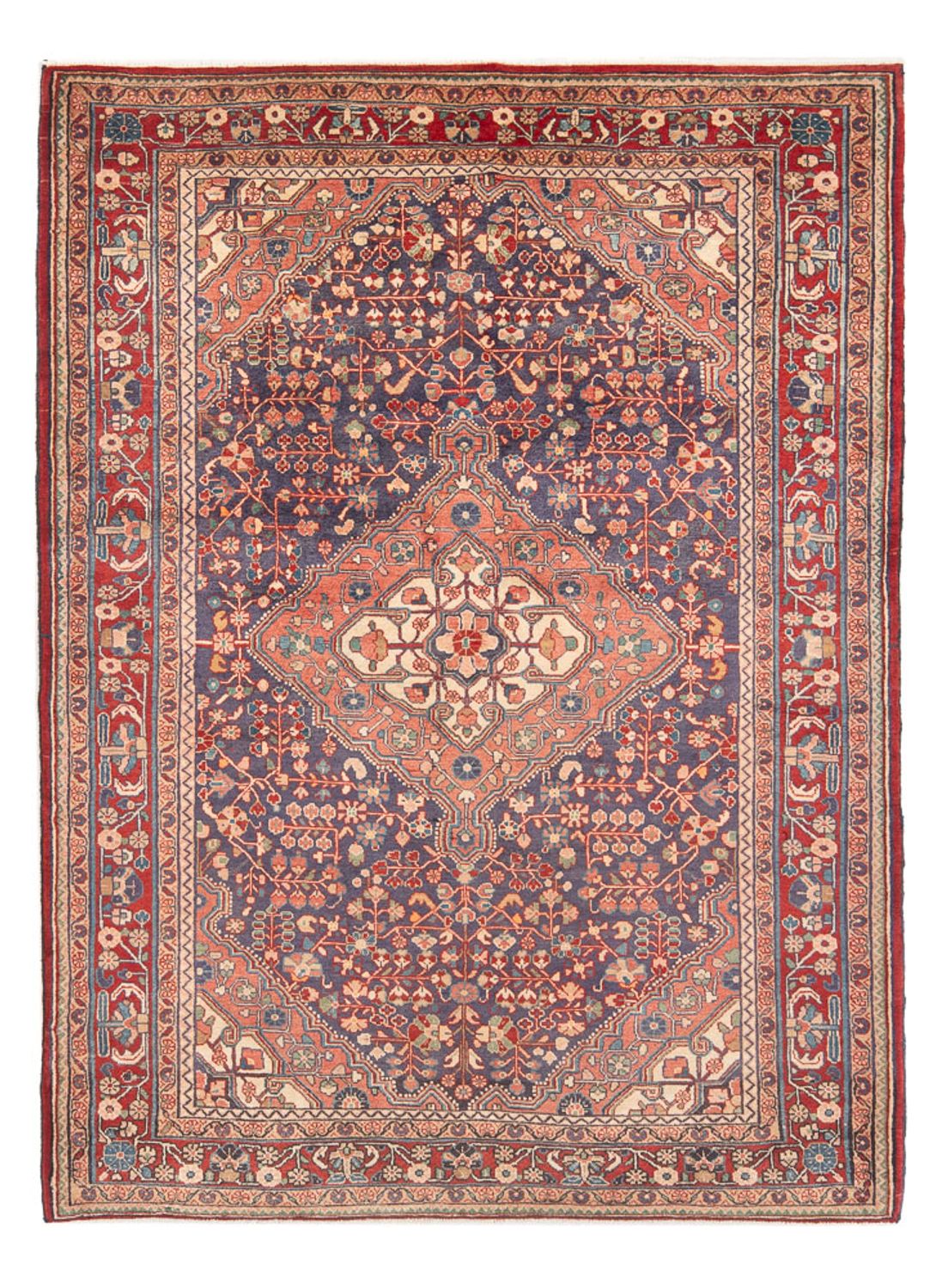 Persisk tæppe - Nomadisk - Royal - 207 x 138 cm - blå