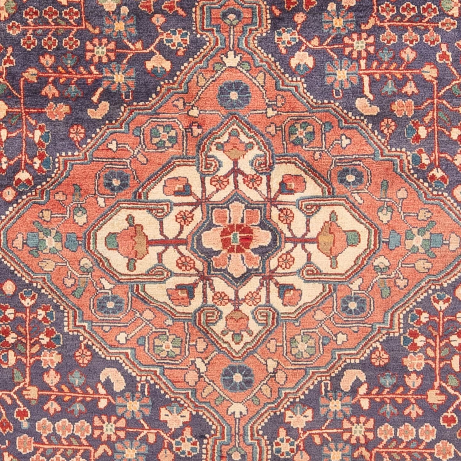 Persisk tæppe - Nomadisk - Royal - 207 x 138 cm - blå