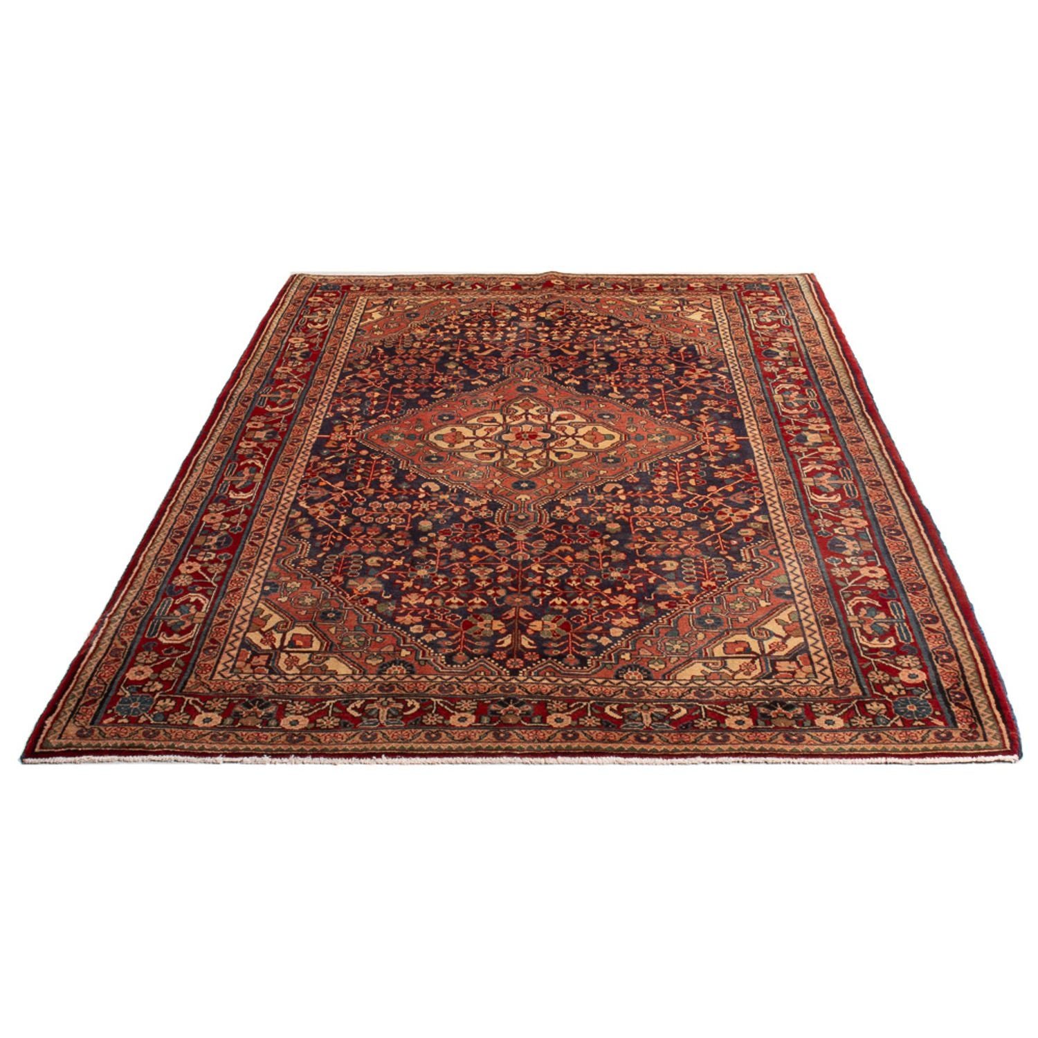 Persisk tæppe - Nomadisk - Royal - 207 x 138 cm - blå