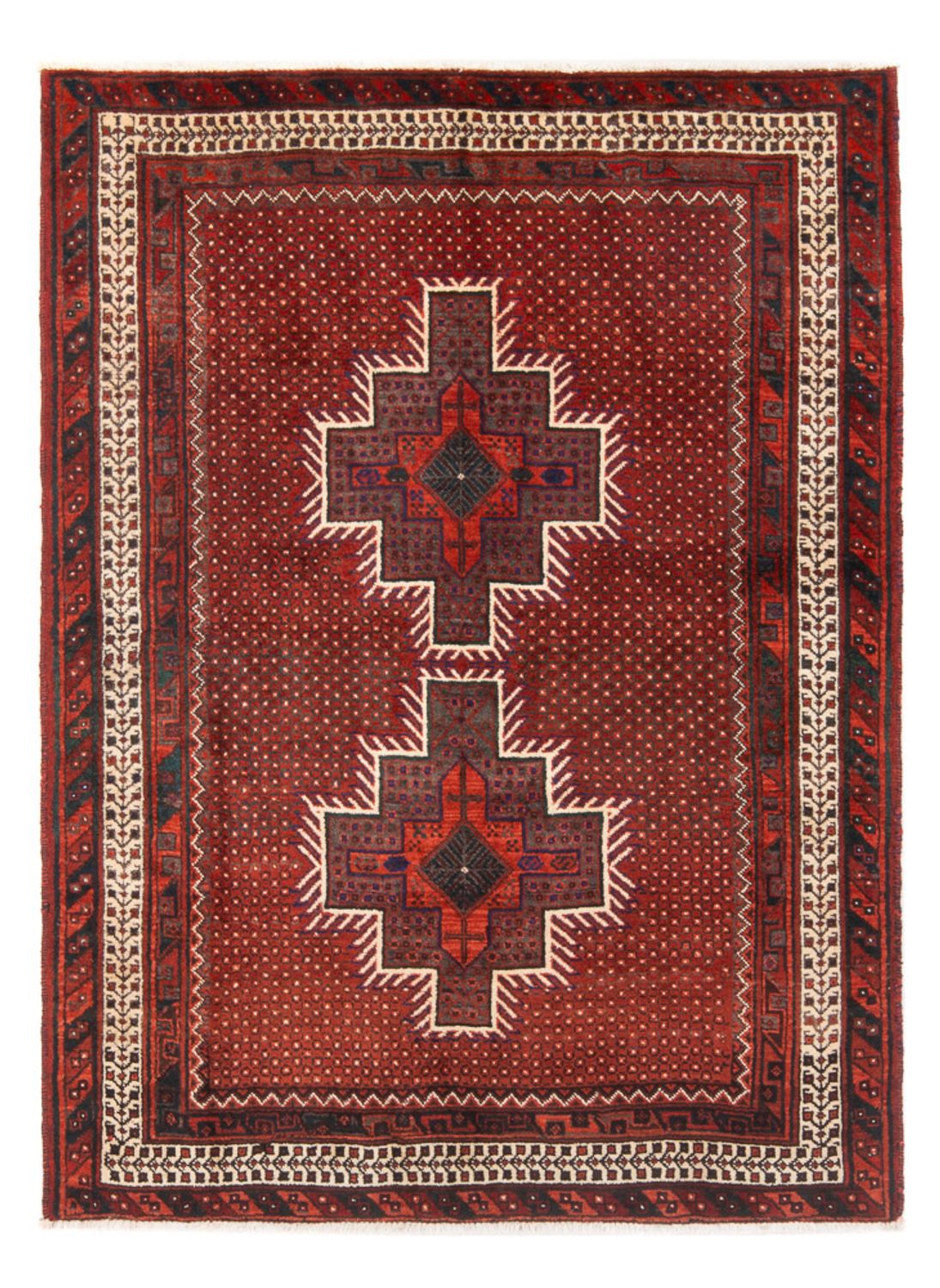 Persisk tæppe - Nomadisk - 186 x 131 cm - rød
