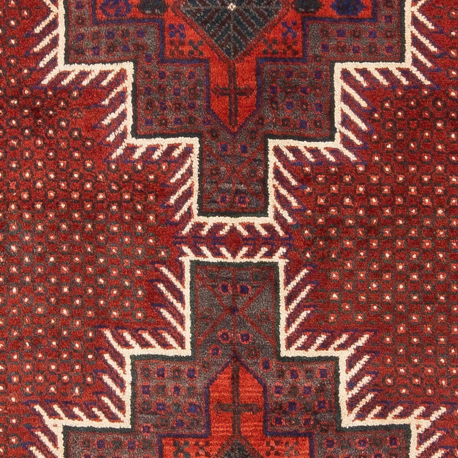Persisk tæppe - Nomadisk - 186 x 131 cm - rød