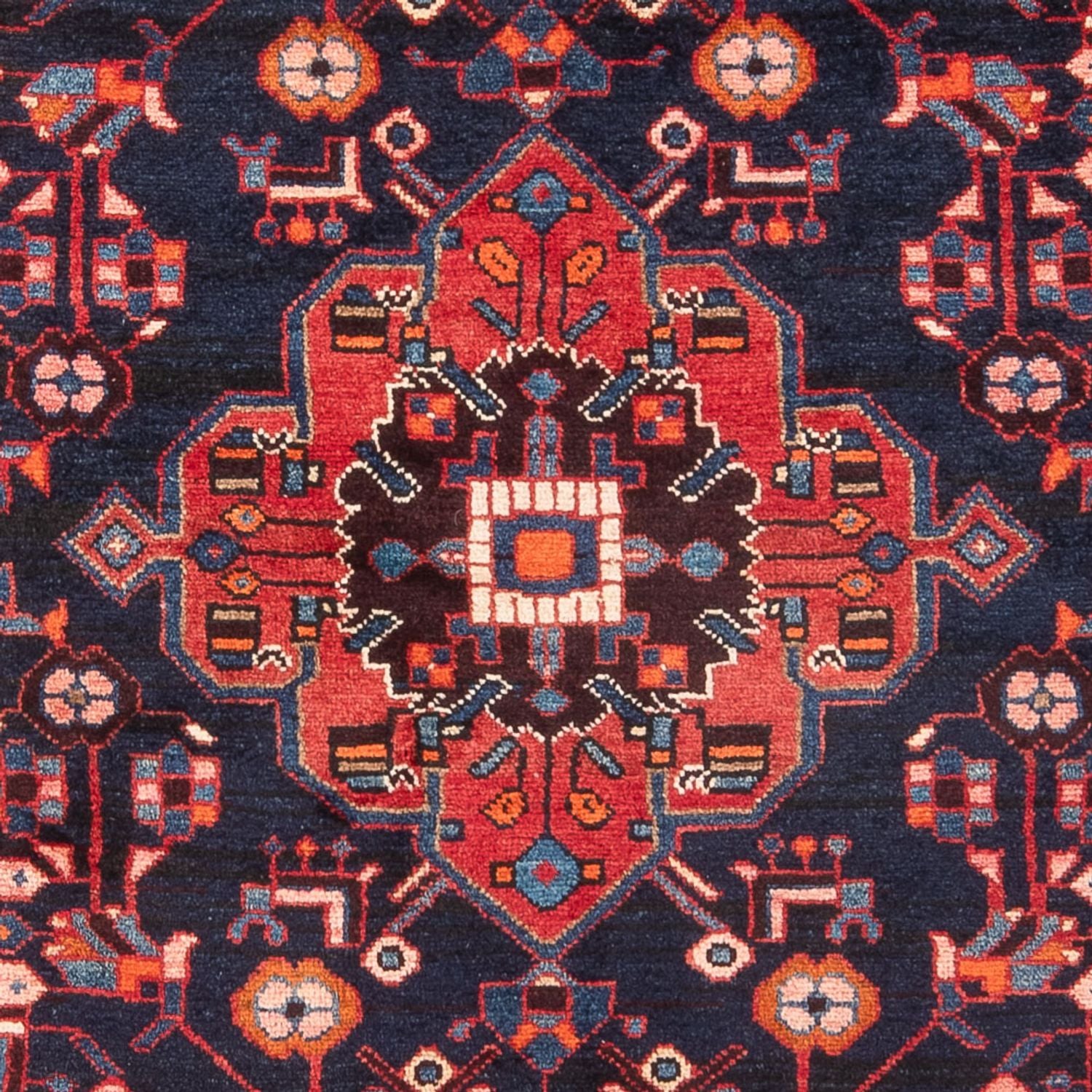 Persisk tæppe - Nomadisk - 215 x 131 cm - mørkeblå